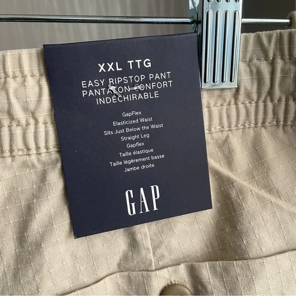 Gap Pants Men’s size XXL Easy Ripstop Beige - Picture 8 of 13